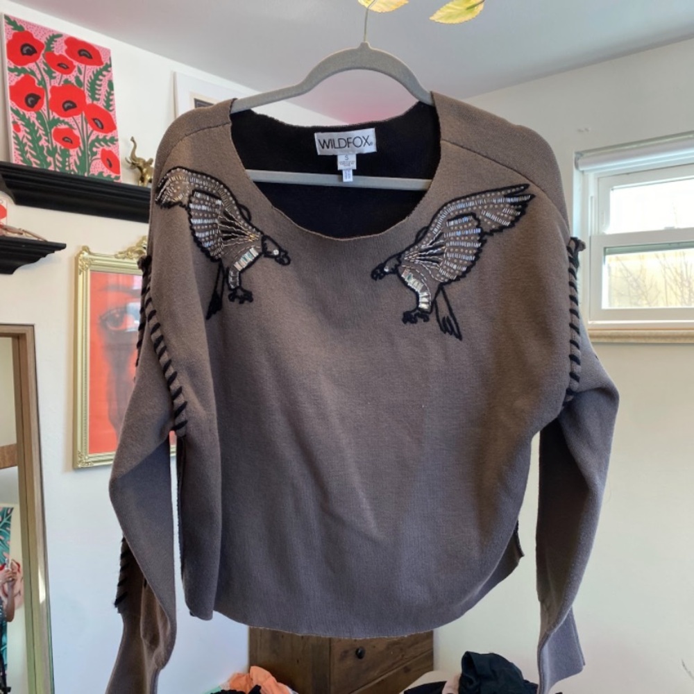 Wildfox Playa Thunderbirds sweater NWOT